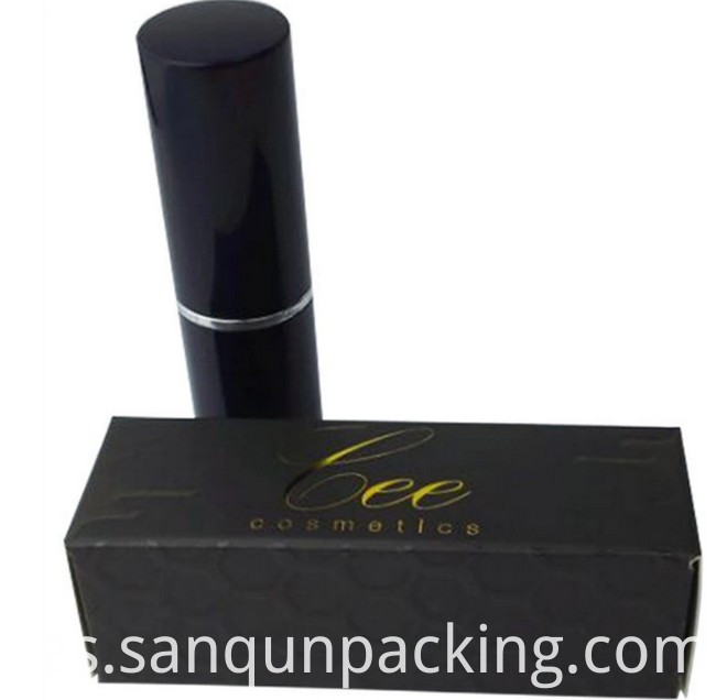 Caja de lápiz labial negro Black Lipstick Box